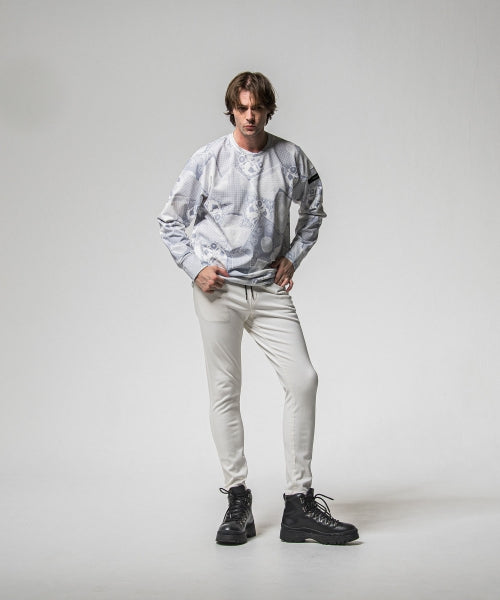 paisley back fleece drop trainer