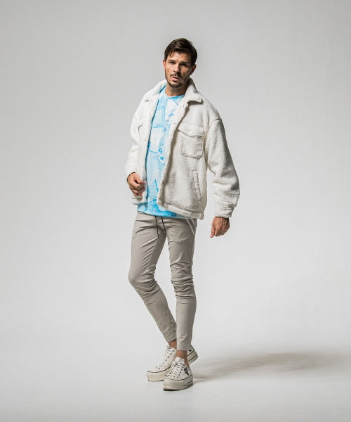 paisley back fleece drop trainer