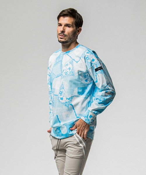 paisley back fleece drop trainer