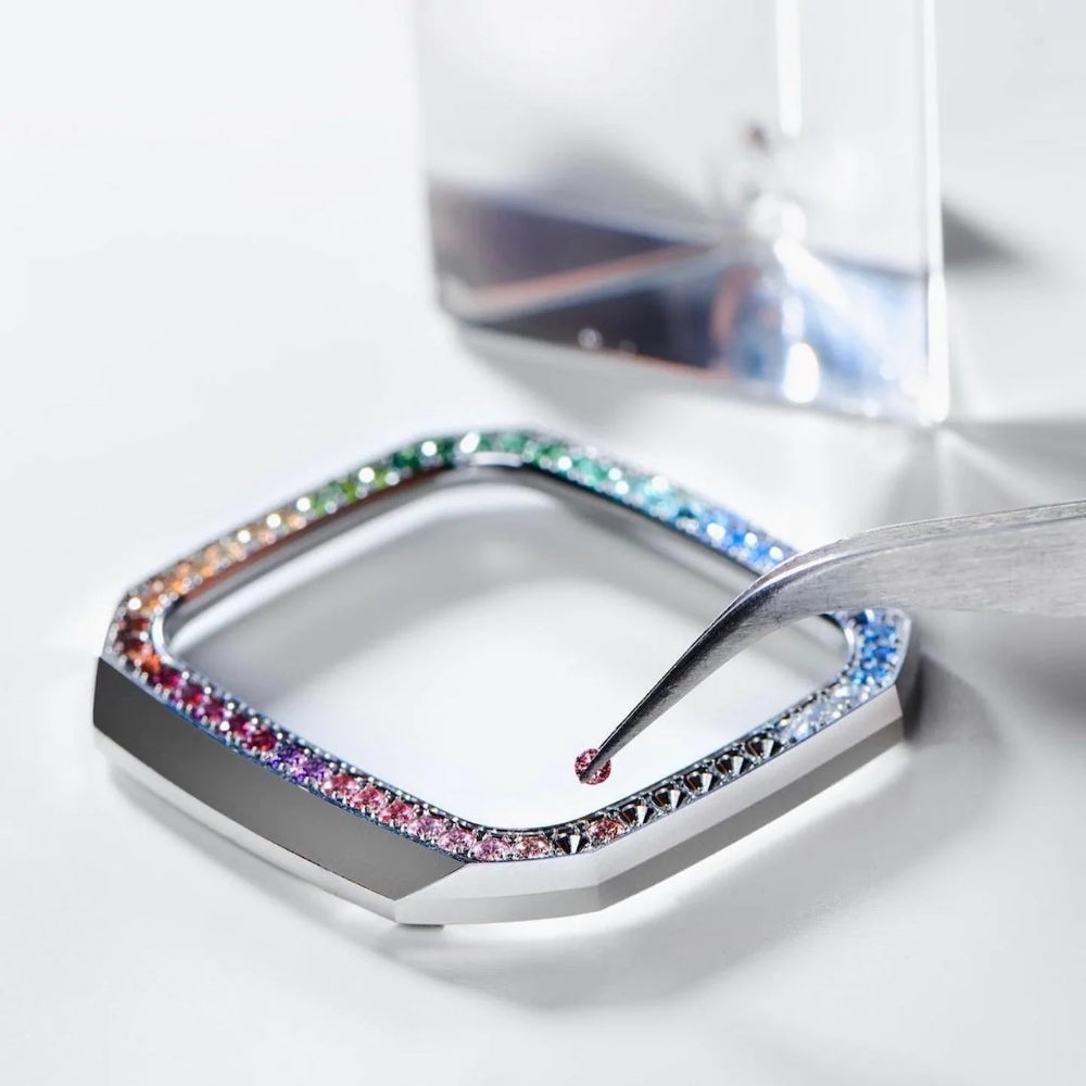GOLDEN CONCEPT ゴールデンコンセプト Apple Watch 7/8 Case-EVF41 RAINBOW SILVER レインボー シルバー