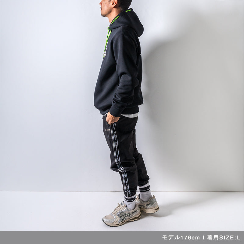BANDEL×muta Limited 24AW L/S Hoodie フーディ バンデル×ムータ コラボ 保温 軽量 ストレッチ / BLACK
