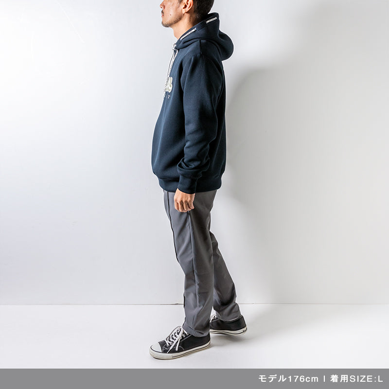 BANDEL×muta Limited 24AW L/S Hoodie フーディ バンデル×ムータ コラボ 保温 軽量 ストレッチ / NAVY