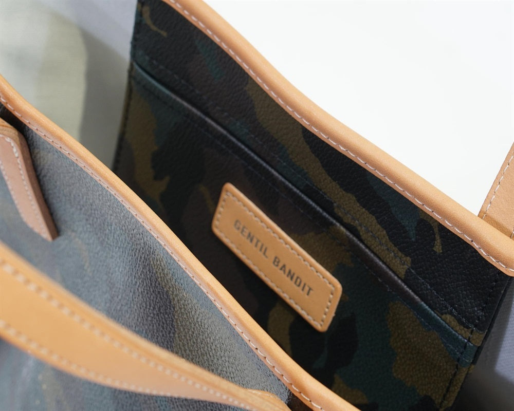GENTIL BANDIT ジャンティバンティ ートバッグ PM カーキカモ GB1981-PM-TAN KHAKI CAMO×TAN