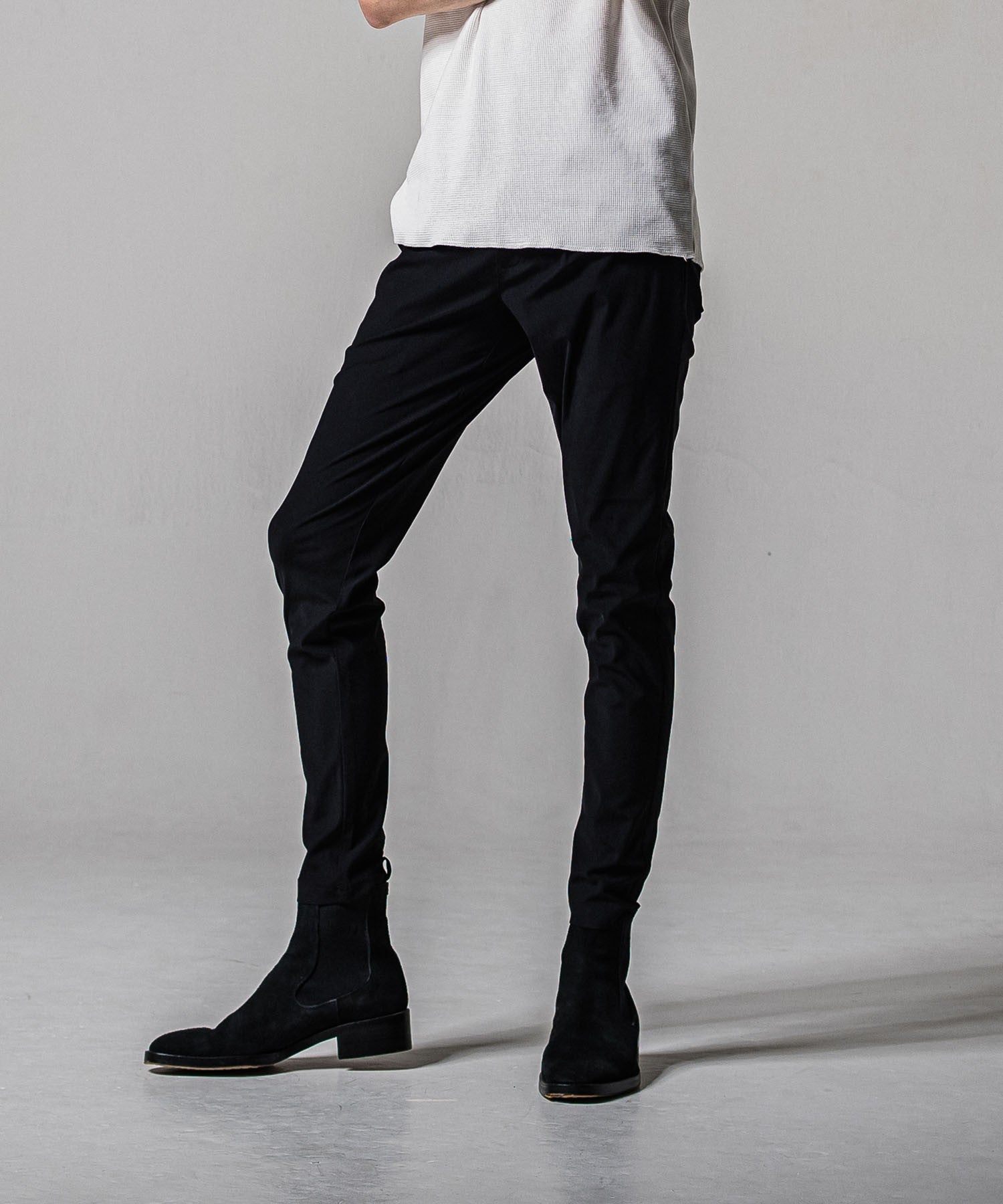 CHRIS EASY TUCK PANTS BLACK