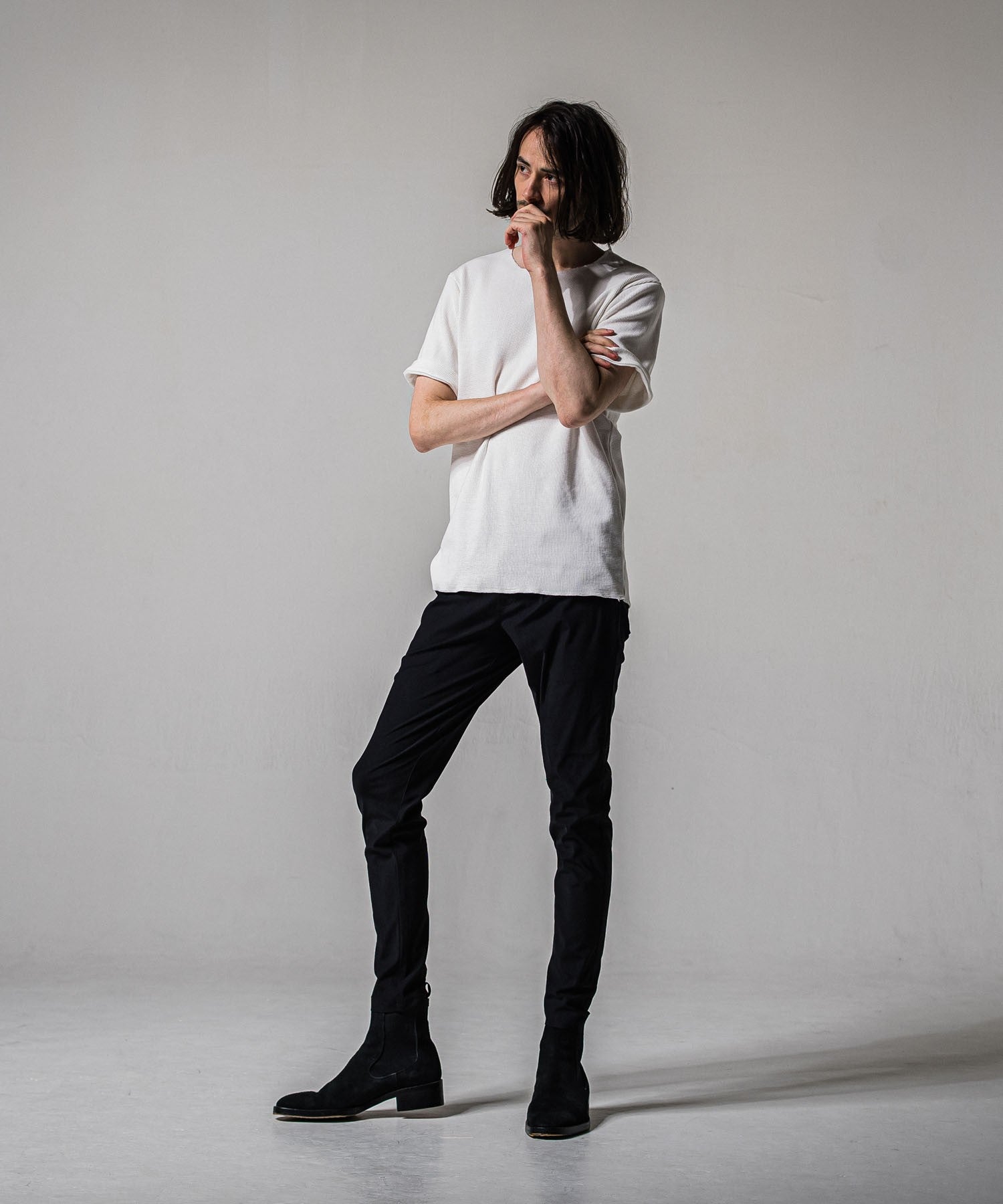 CHRIS EASY TUCK PANTS BLACK