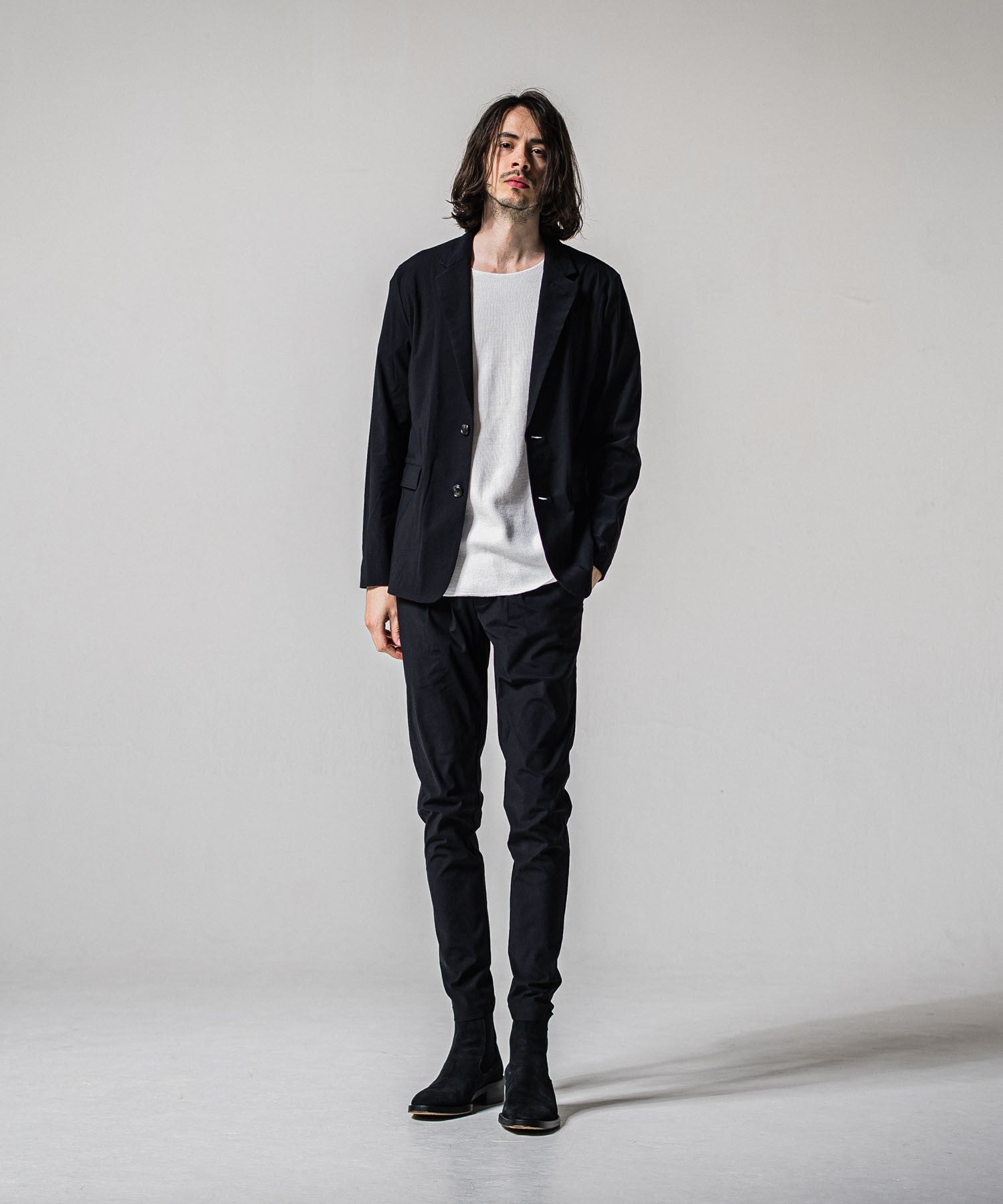 CHRIS EASY TUCK PANTS BLACK