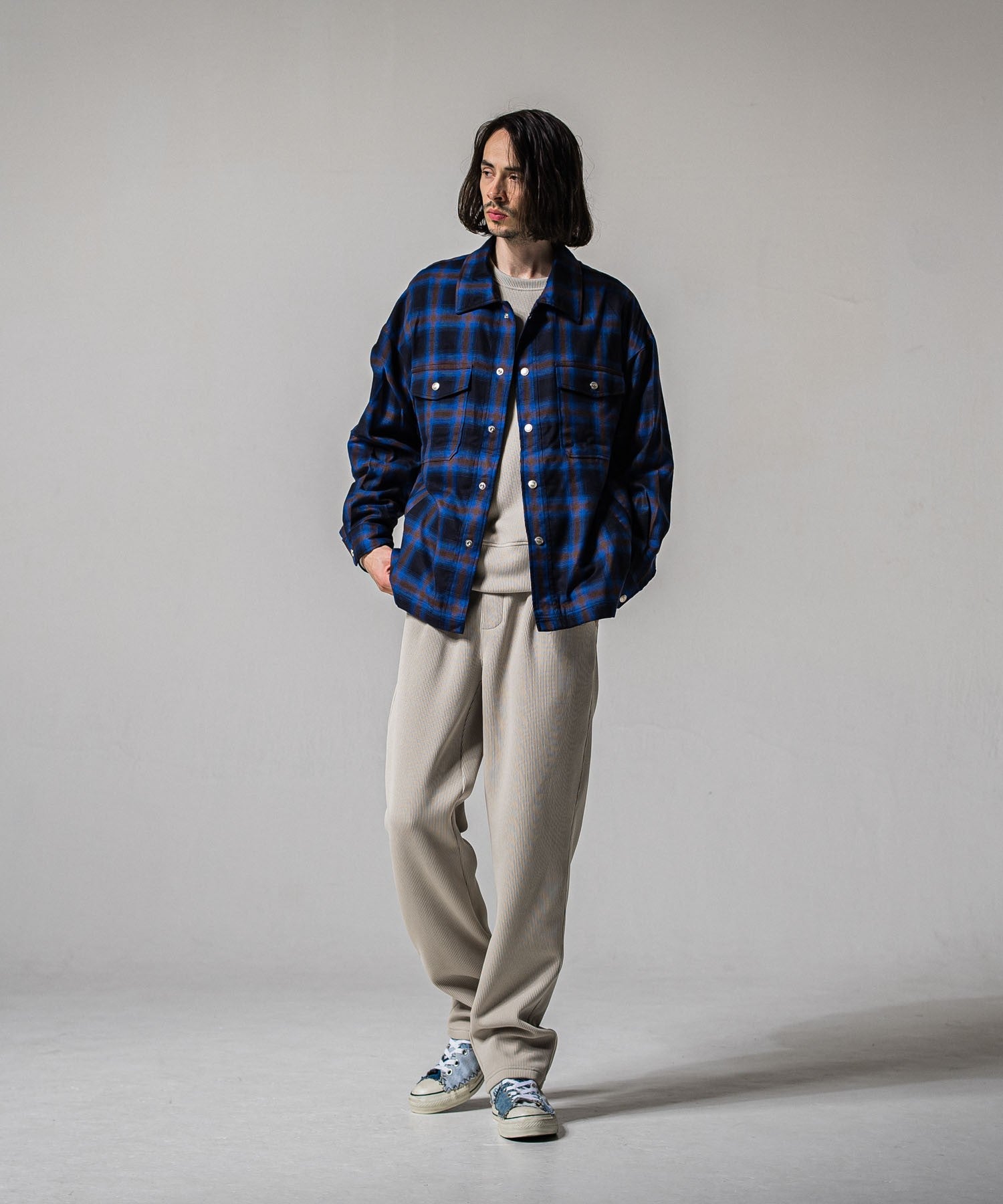 AZE WIDE TUCK PANTS