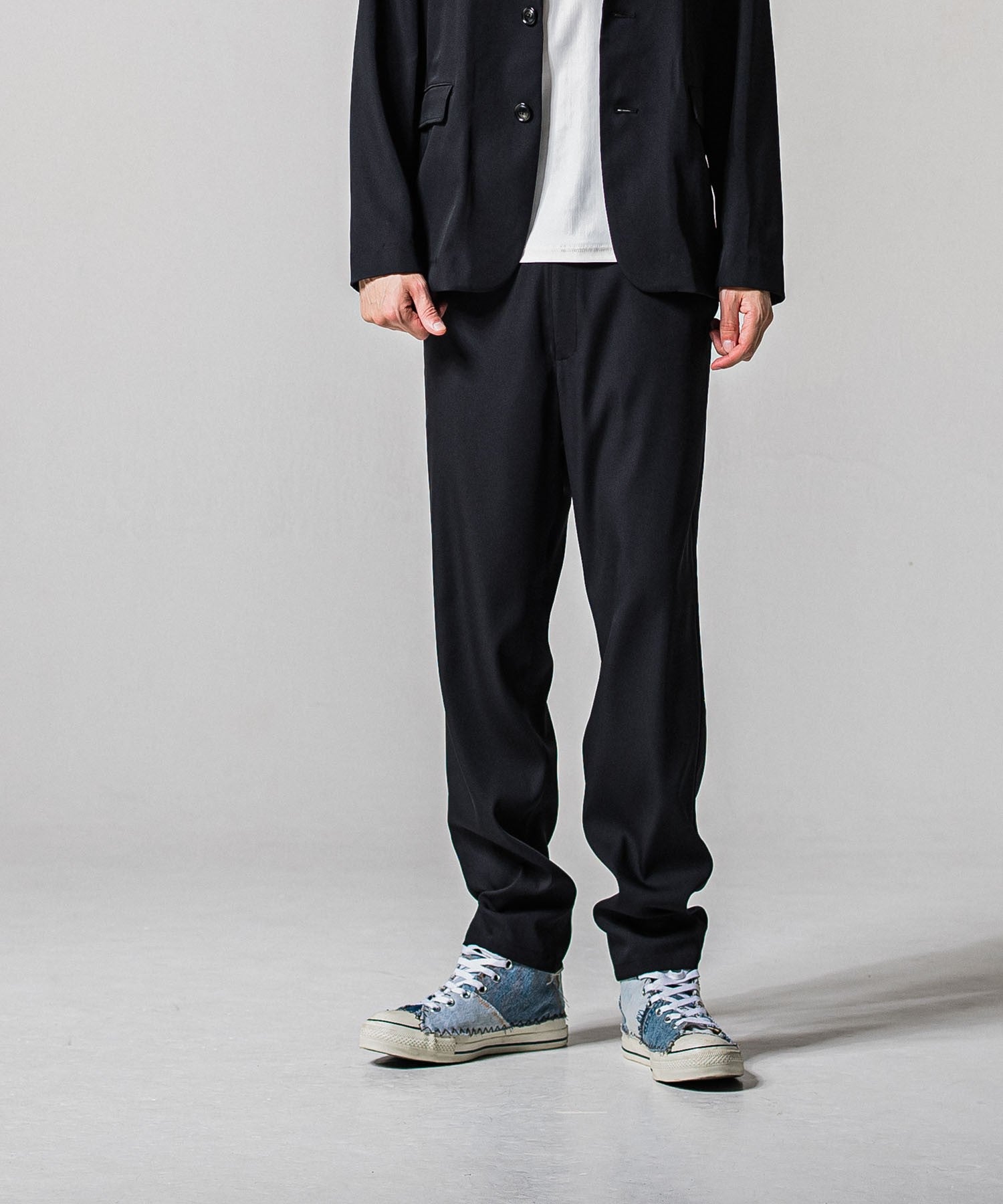 RESOUND CLOTHING リサウンドクロージング PAT WIDE EASY PANTS RC39-ST-036BN NAVY