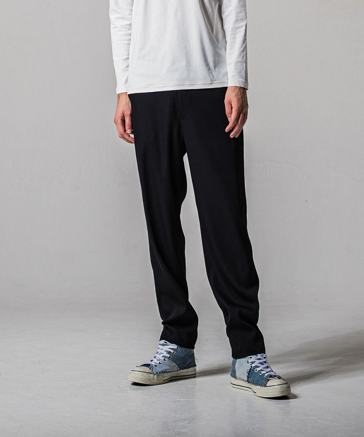 RESOUND CLOTHING リサウンドクロージング PAT WIDE EASY PANTS RC39-ST-036BN BLACK