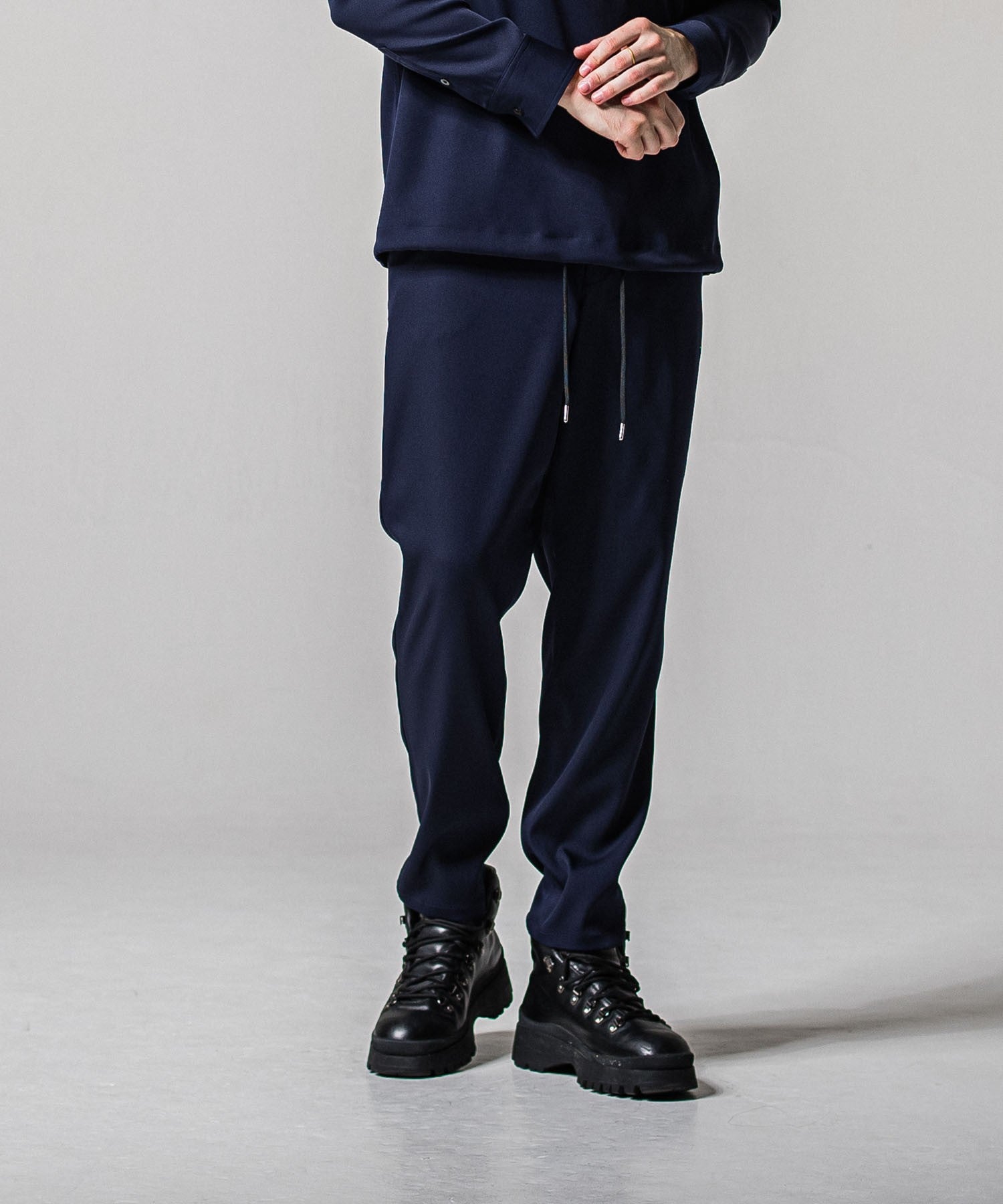 RESOUND CLOTHING リサウンドクロージング PAT WIDE EASY PANTS RC39-ST-036BN NAVY