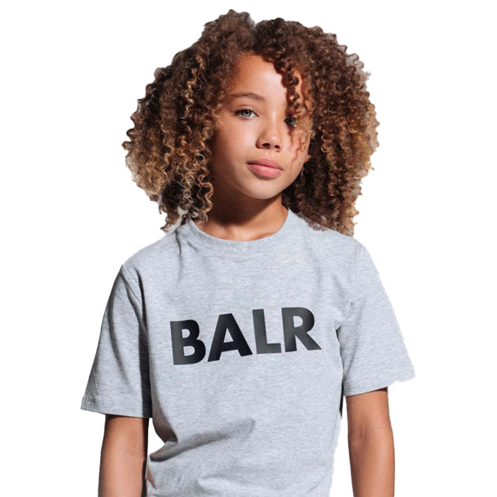 BRAND CREW NECK SWEATER B10221 キッズスウェット / GREY