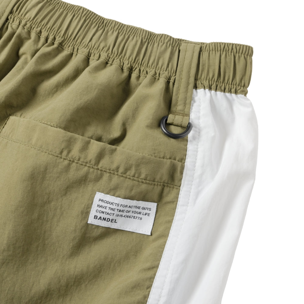BANDEL バンデル ショートパンツ セットアップ NYLON BAGGY SHORTS BNS-3SAHP KAHKI カーキ