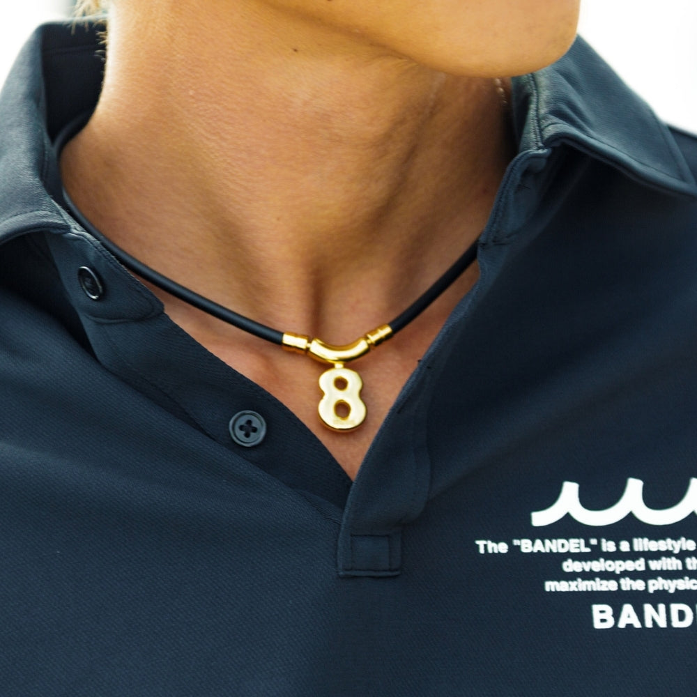 BANDEL muta バンデル ムータ ネックレス Healthcare Necklace Eight HLCNE-MT BLACK GOLD ブラック ゴールド