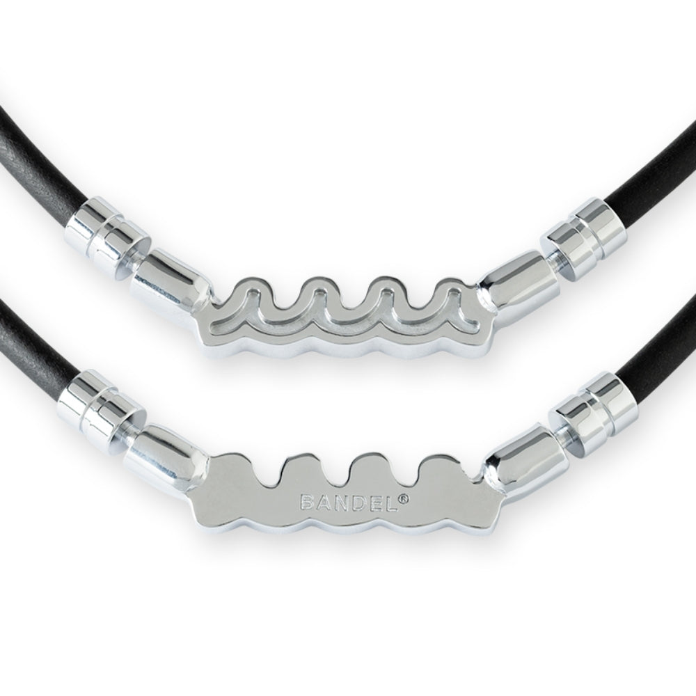 BANDEL muta バンデル ムータ ネックレス Healthcare Necklace Wave HLCNW-MT BLACK SILVER ブラック シルバー