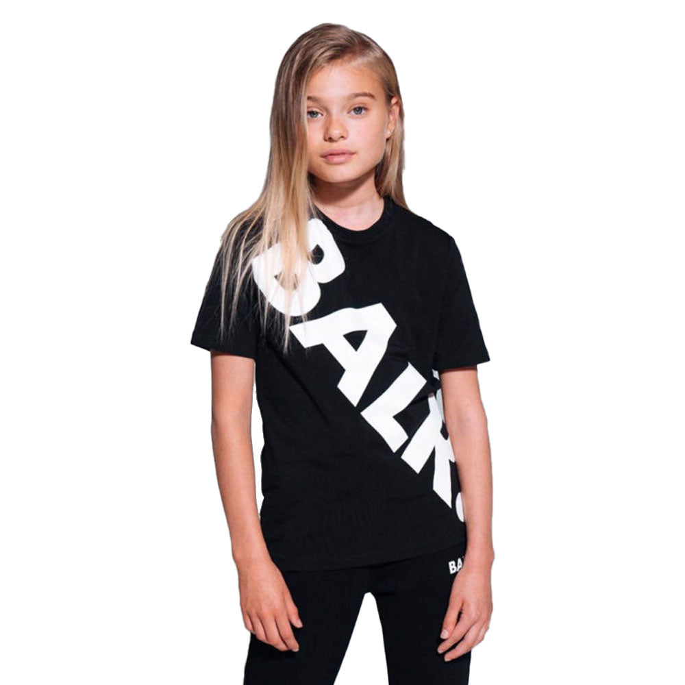 BRAND CREW NECK SWEATER B10221 キッズスウェット / GREY