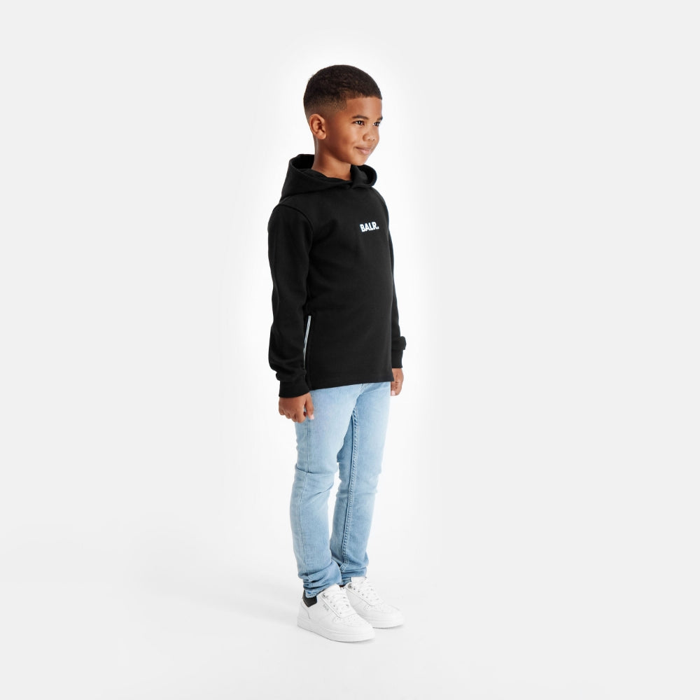 Q-SERIES STRAIGHT CLASSIC HOODIE KIDS B7261.1005 フーディー / BLACK