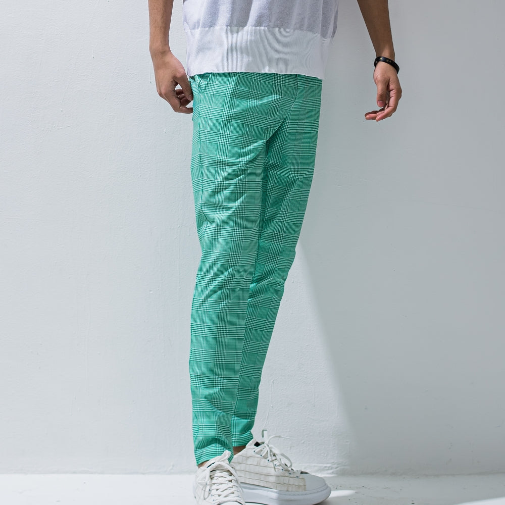 RESOUND CLOTHING リサウンド クロージング パンツ CHRIS EASY check PANTS RC28-ST-016 GLEN CHECKxGREEN
