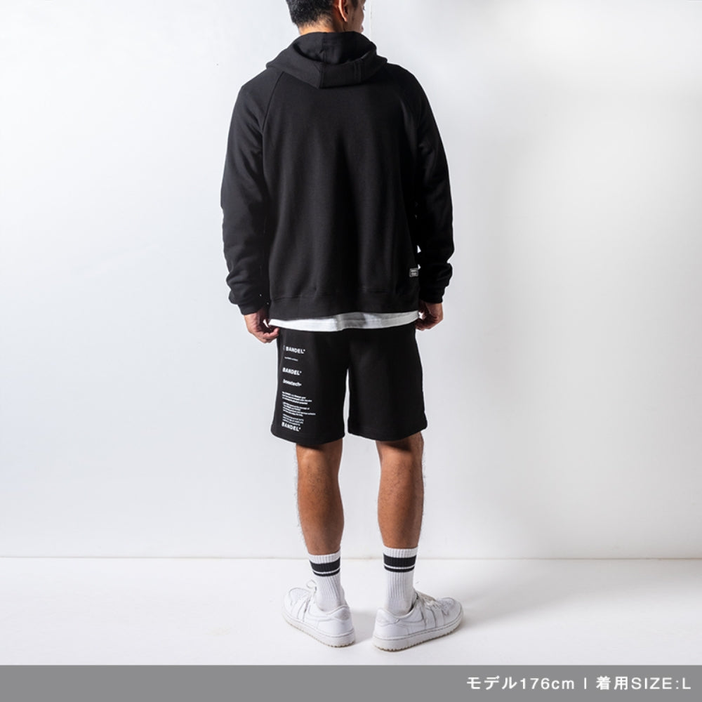 BANDEL バンデル ジップフーディー セットアップ VARIOUS LOGO ZIP HOODIE ZH006 BLACK ブラック