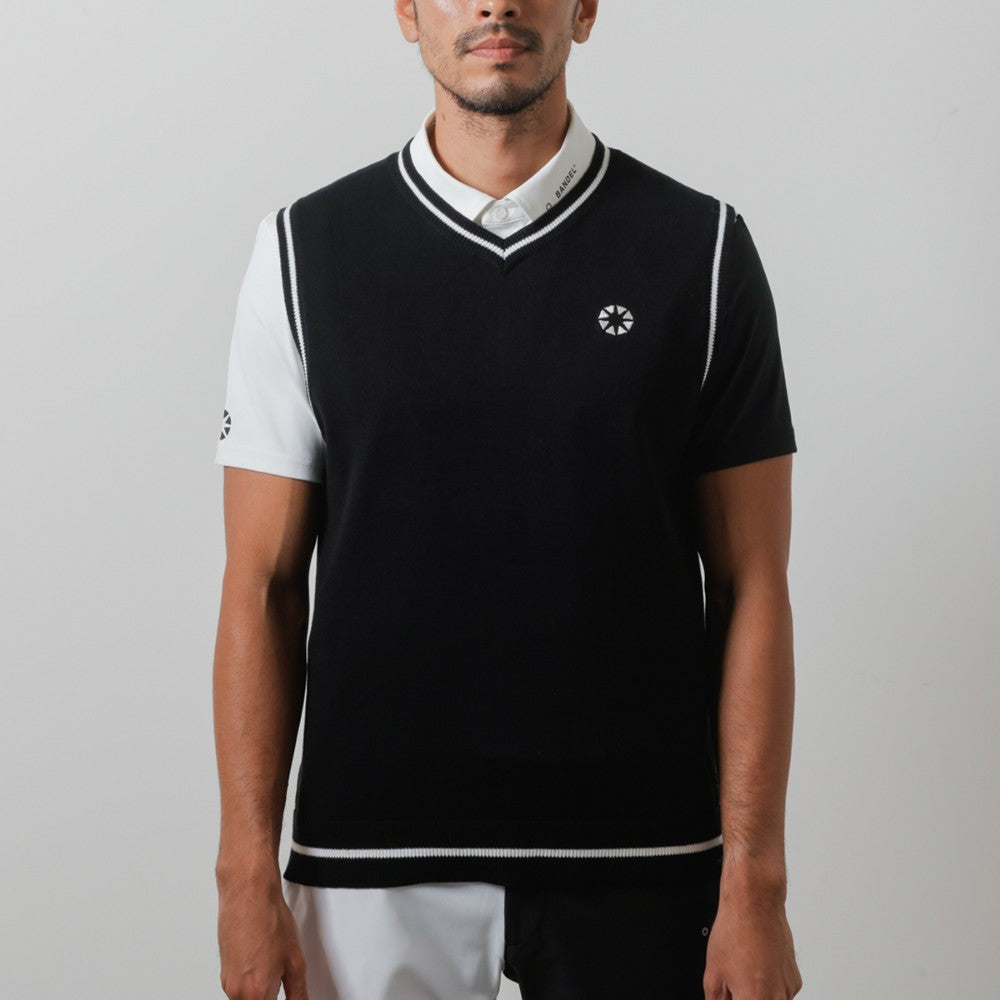 BANDEL GOLF バンデルゴルフ ベスト BASIC V NECK KNIT VEST BGI-3SBKV BLACK ブラック