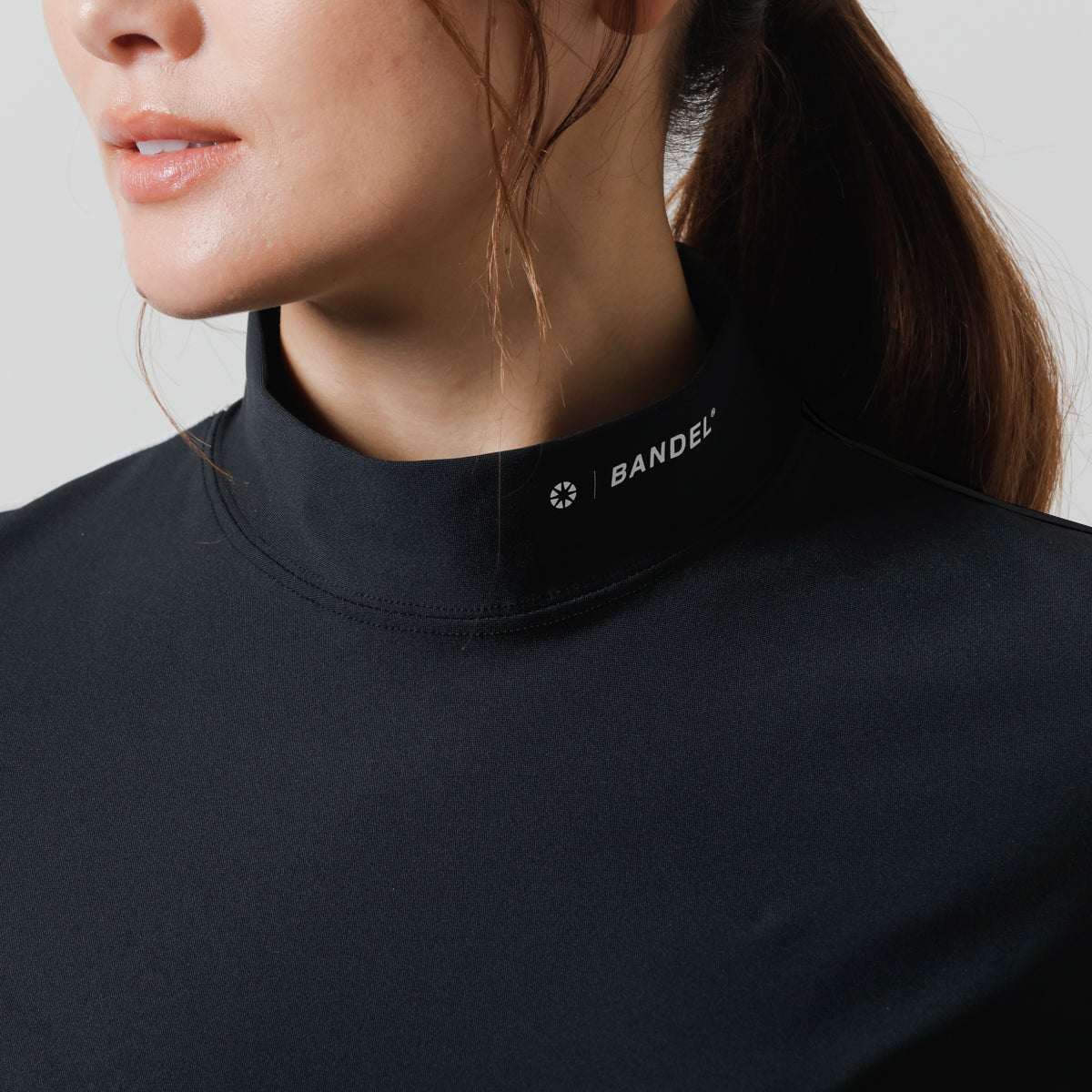 BANDEL GOLF バンデルゴルフ モックネック WOMENS BASIC COMBINATION BGI-W3SCMC BLACK ブラック
