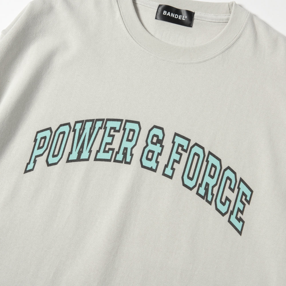 BANDEL バンデル ロンT POWER&FORCE ARCH LOGO L/S TEE LT034 GREY グレー