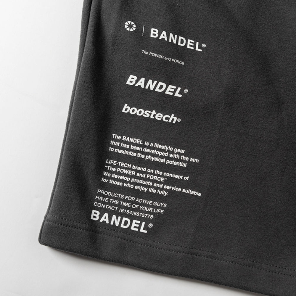 BANDEL バンデル ショートパンツ セットアップ VARIOUS LOGO SHORT PANTS SP008 CHARCOAL GREY チャコールグレー