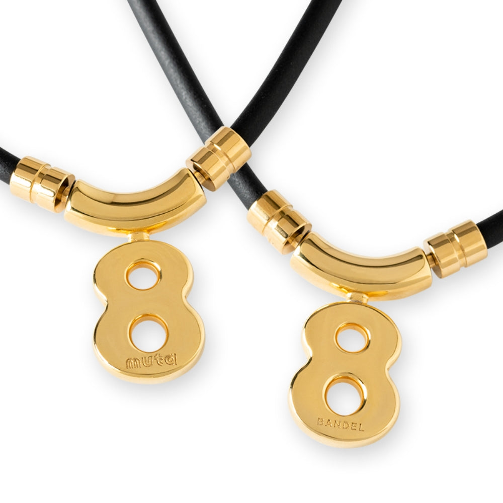 BANDEL muta バンデル ムータ ネックレス Healthcare Necklace Eight HLCNE-MT BLACK GOLD ブラック ゴールド