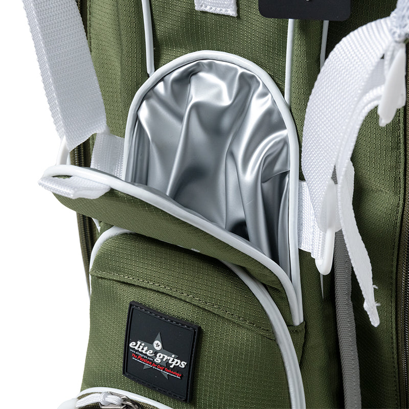 BANDEL × elitegrips D-Type 9.5inch キャディバッグ BGE-6SCB スタンド仕様 軽量 / KHAKI