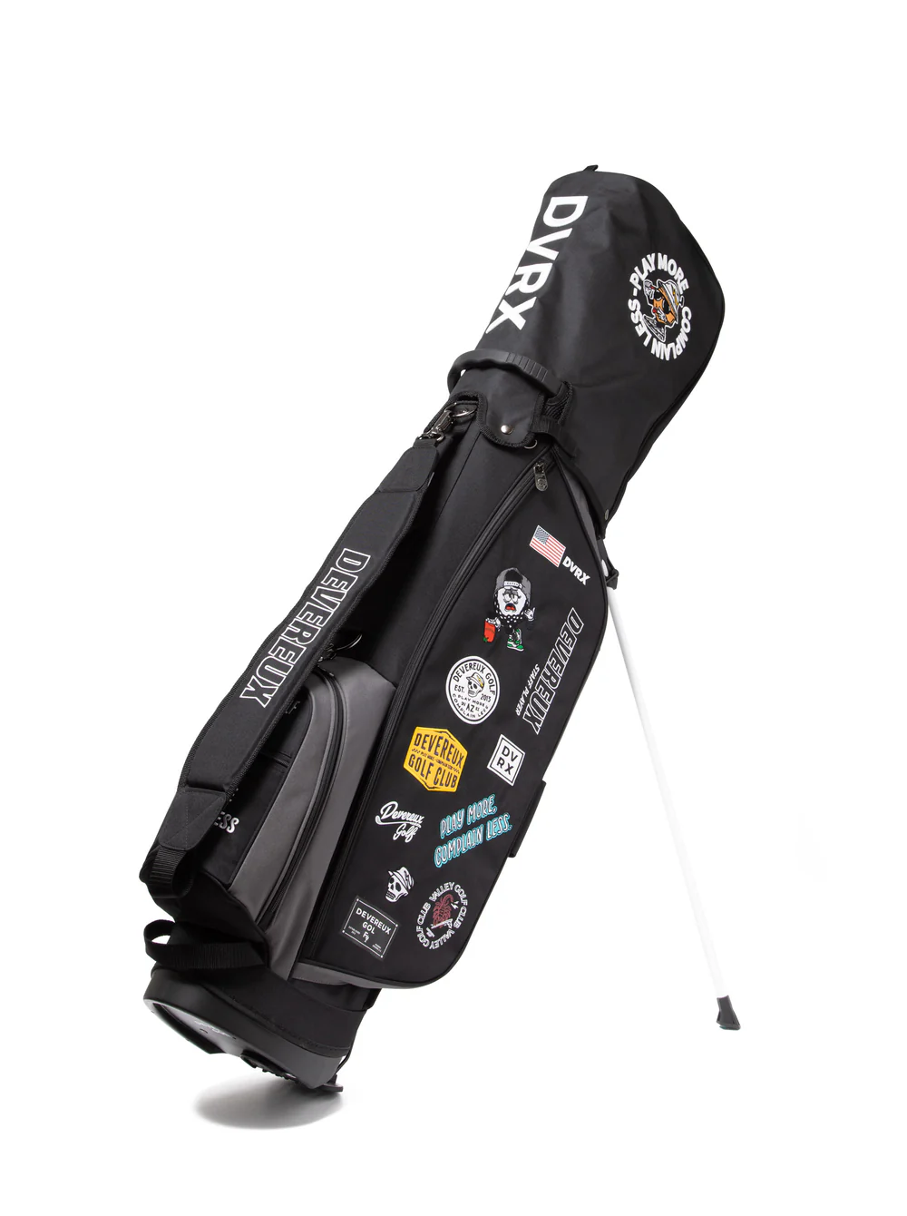 DEVEREUX GOLF Logo Assorted Caddie Bag/ロゴアソーテッドキャディーバッグ 763572822-BLACK