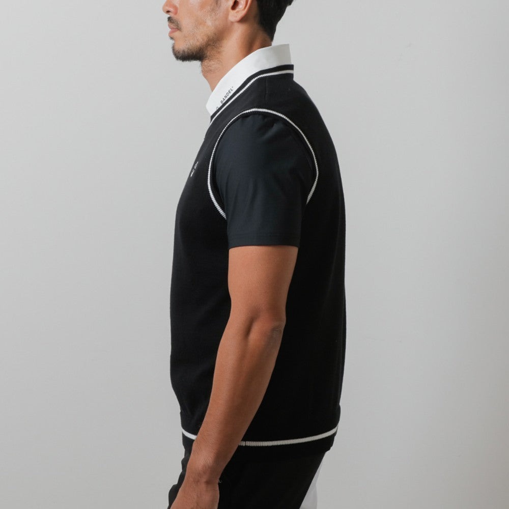 BANDEL GOLF バンデルゴルフ ベスト BASIC V NECK KNIT VEST BGI-3SBKV BLACK ブラック