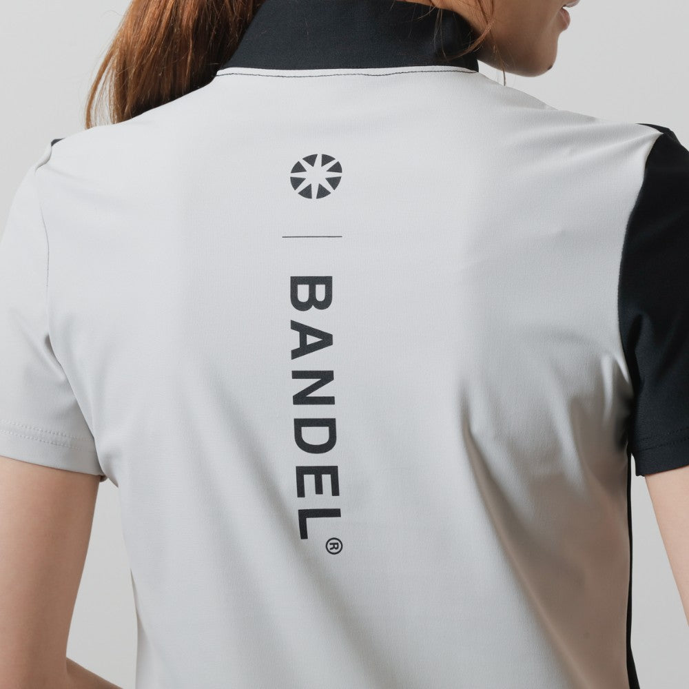 BANDEL GOLF バンデルゴルフ モックネック WOMENS BASIC COMBINATION BGI-W3SCMC BLACK GREY ブラック グレー
