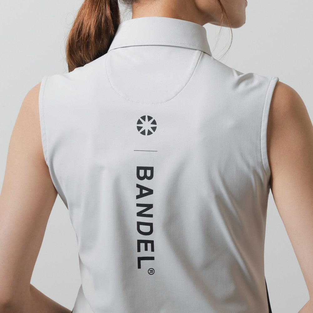 BANDEL GOLF バンデルゴルフ ワンピース BASIC COMBINATION N/S POLO BGI-W3SCOP BLACK GREY ブラック グレー