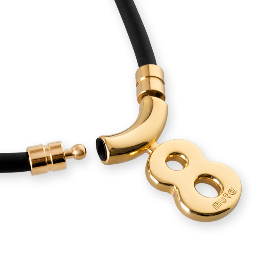 BANDEL muta バンデル ムータ ネックレス Healthcare Necklace Eight HLCNE-MT BLACK GOLD ブラック ゴールド
