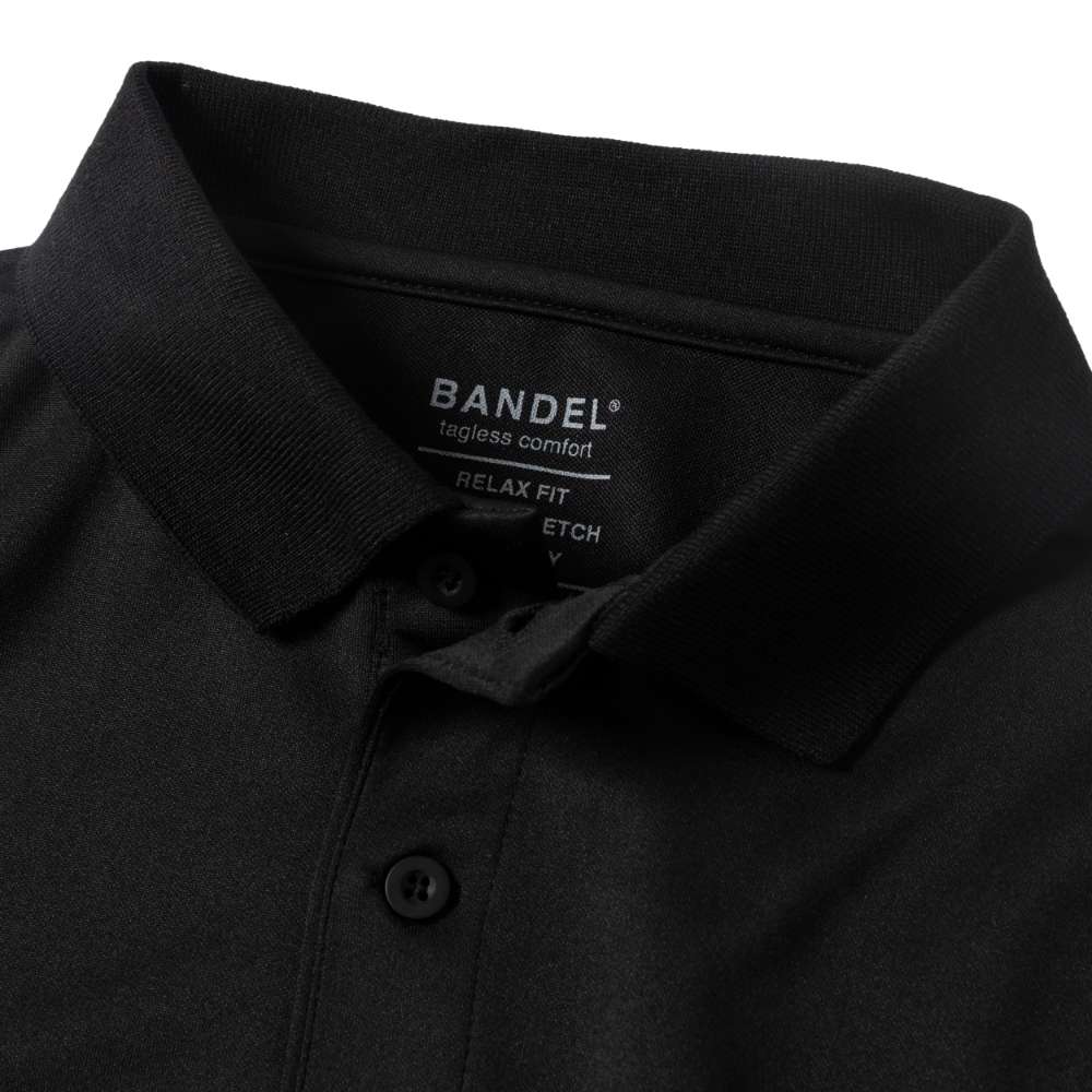 BANDEL GOLF バンデルゴルフ ポロシャツ FS VERTICAL LOGO SMOOTH POLO BG-FSSP001 BLACK ブラック