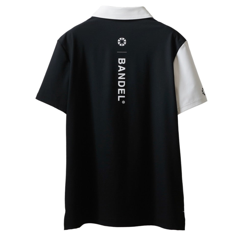 BANDEL GOLF バンデルゴルフ ポロシャツ BASIC COMBINATION S/S POLO BGI-3SCPL FrontWhitexBackBlack