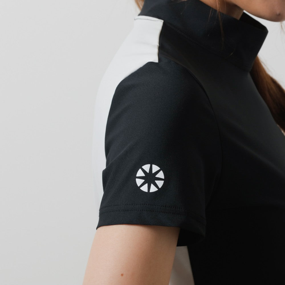 BANDEL GOLF バンデルゴルフ モックネック WOMENS BASIC COMBINATION BGI-W3SCMC BLACK GREY ブラック グレー