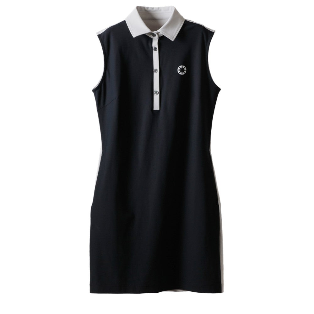 BANDEL GOLF バンデルゴルフ ワンピース BASIC COMBINATION N/S POLO BGI-W3SCOP BLACK GREY ブラック グレー