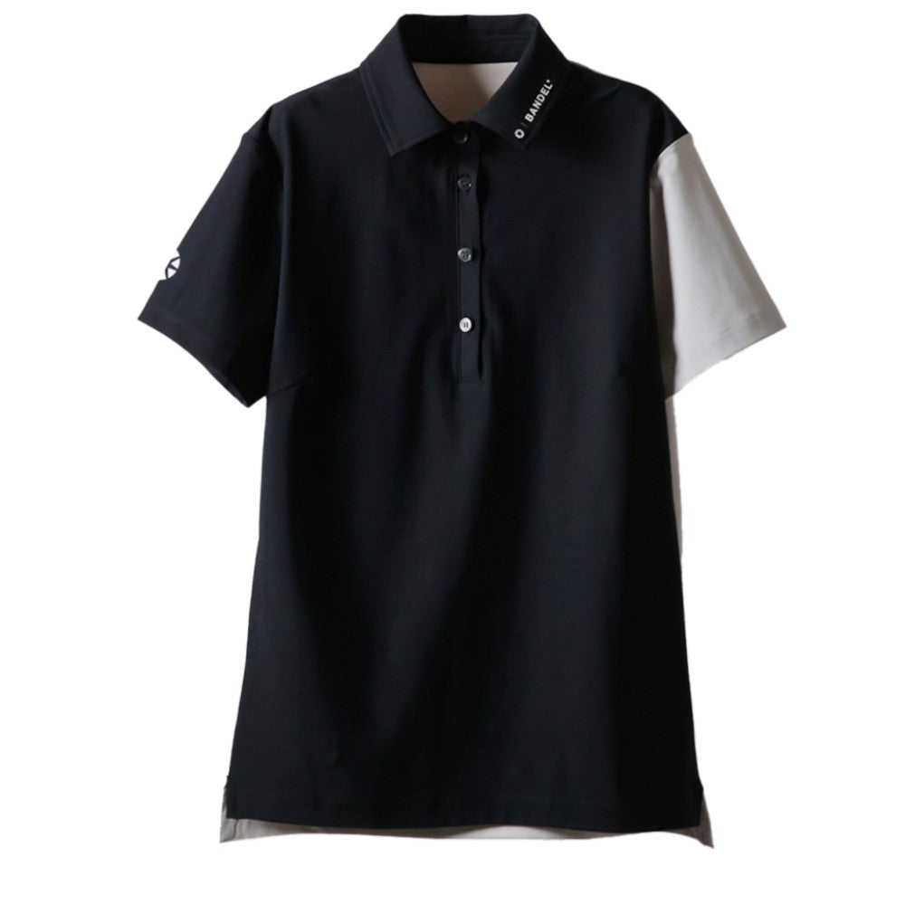 BANDEL GOLF バンデルゴルフ ポロシャツ WOMENS BASIC COMBINATION BGI-W3SCPL BLACK GREY ブラック グレー