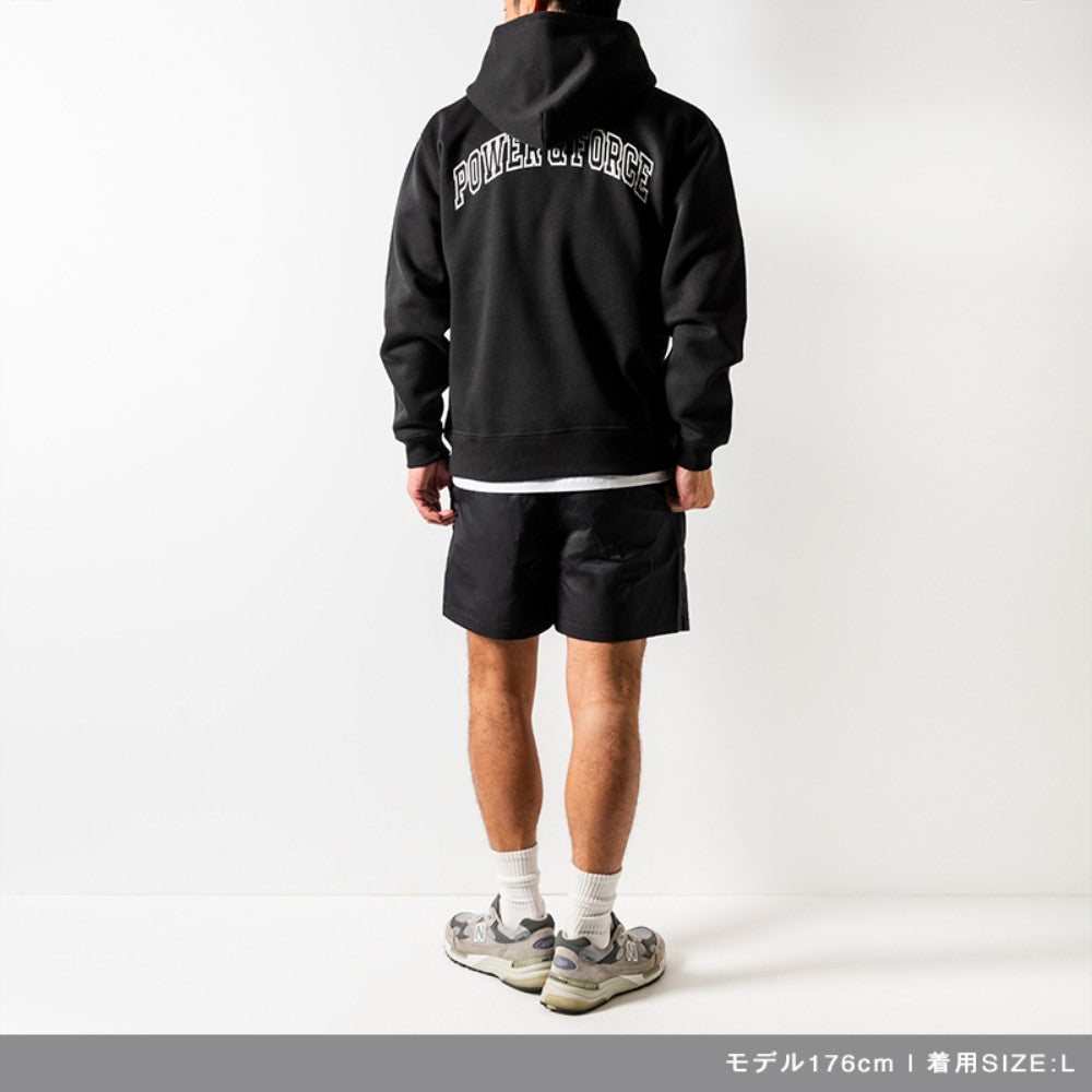 BANDEL バンデル フーディー POWER&FORCE ARCH LOGO HOODIE HD033A BLACK ブラック