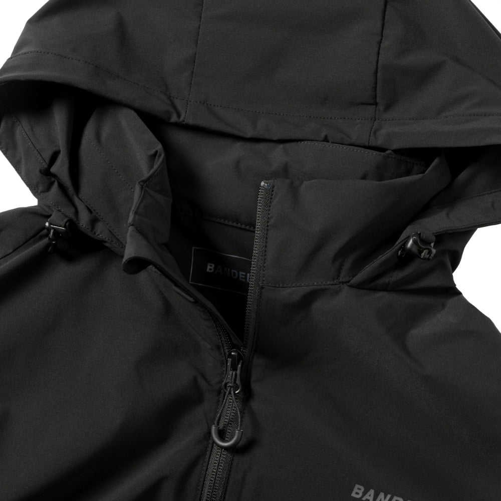 BANDEL バンデル フーディー WATER REPELLENT STRETCH HOODED BLOUSON BNS-3SPHD BLACK ブラック