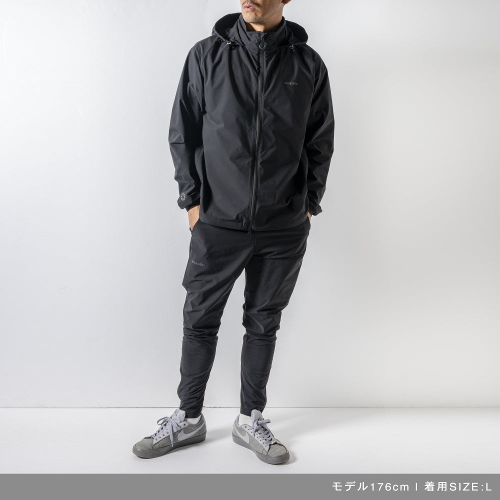 BANDEL バンデル ロングパンツ WATER REPELLENT STRETCH TAPERED PANTS BNS-3SPLP BLACK ブラック