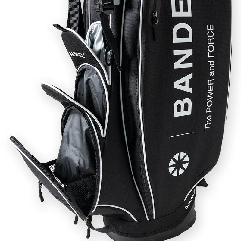 BANDEL × elitegrips D-Type 9.5inch キャディバッグ BGE-6SCB スタンド仕様 軽量 / BLACK