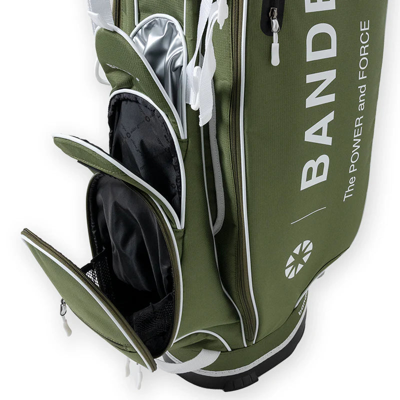 BANDEL × elitegrips D-Type 9.5inch キャディバッグ BGE-6SCB スタンド仕様 軽量 / KHAKI