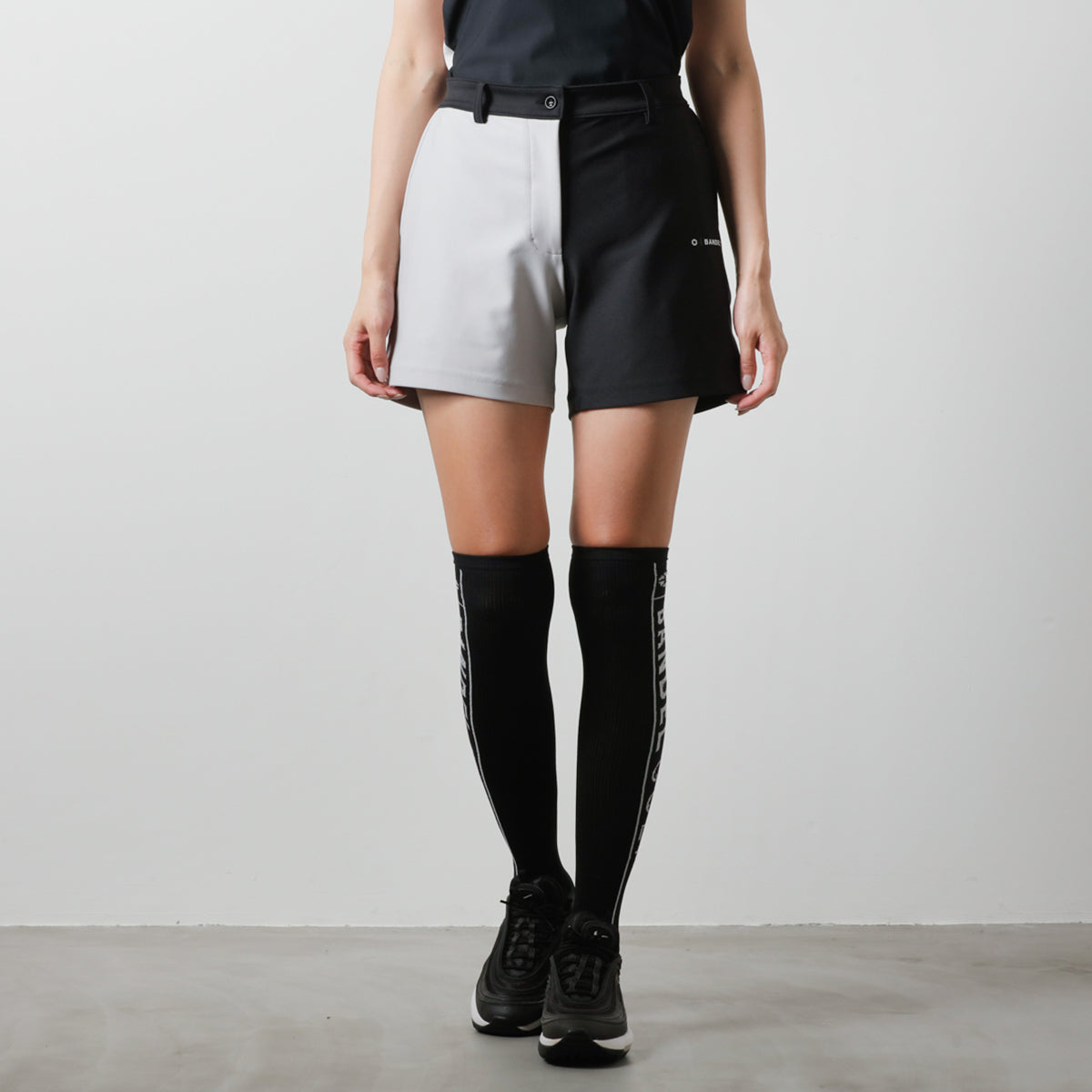 BANDEL GOLF バンデルゴルフ ショートパンツ WOMENS BASIC COMBINATIONSHORT BGI-W3SCHP BLACK GREY ブラック グレー