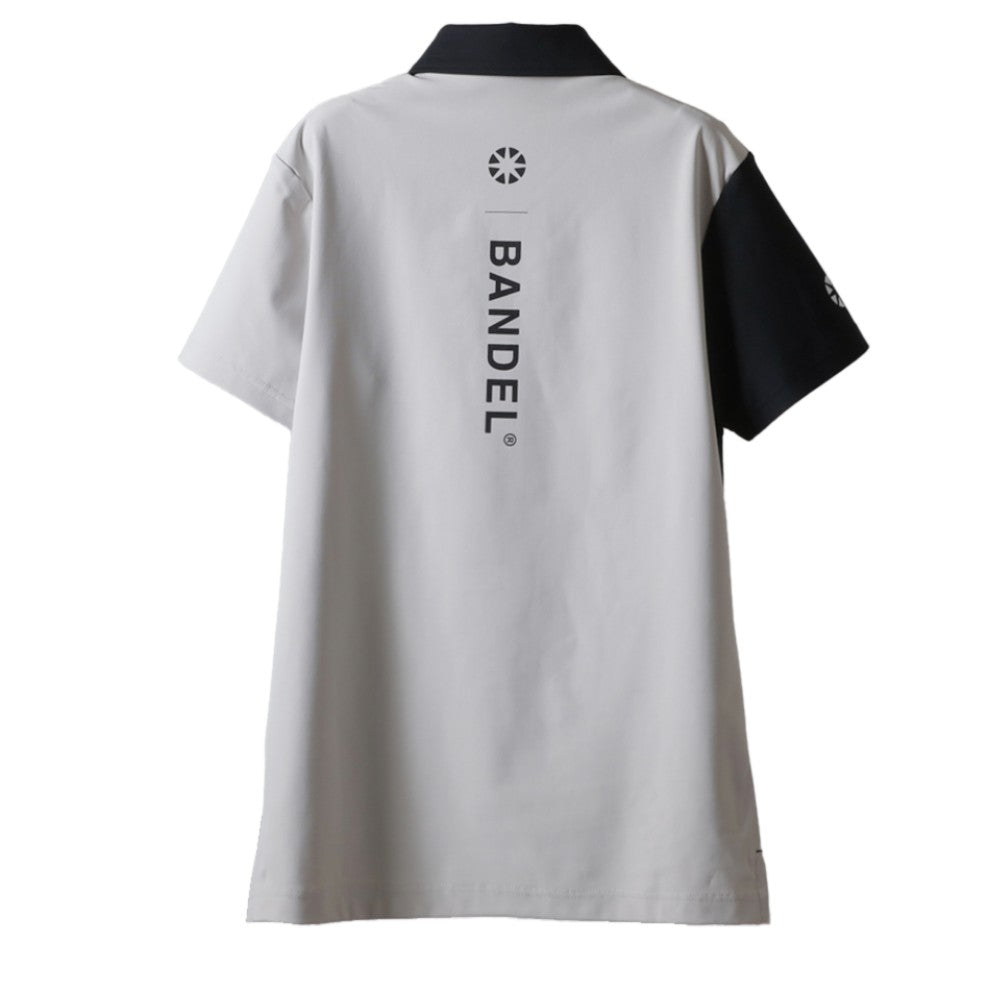 BANDEL GOLF バンデルゴルフ ポロシャツ WOMENS BASIC COMBINATION BGI-W3SCPL BLACK GREY ブラック グレー