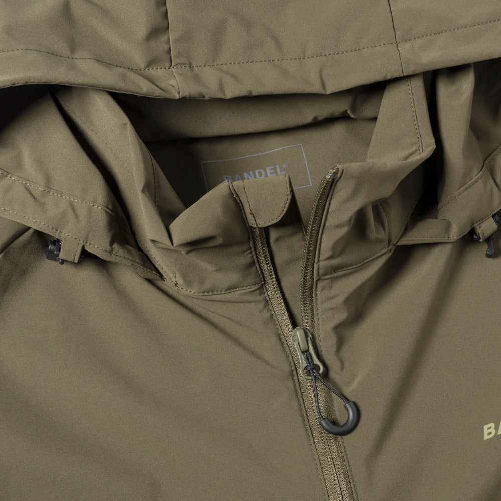 BANDEL バンデル フーディー WATER REPELLENT STRETCH HOODED BLOUSON BNS-3SPHD KAHKI カーキ