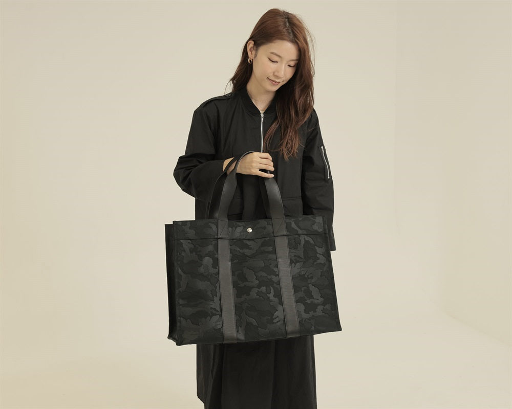 GENTIL BANDIT ジャンティバンティ LABEL NOIR トートバッグ スクエアキャンバス GM BLACK NO24-GM-BLK
