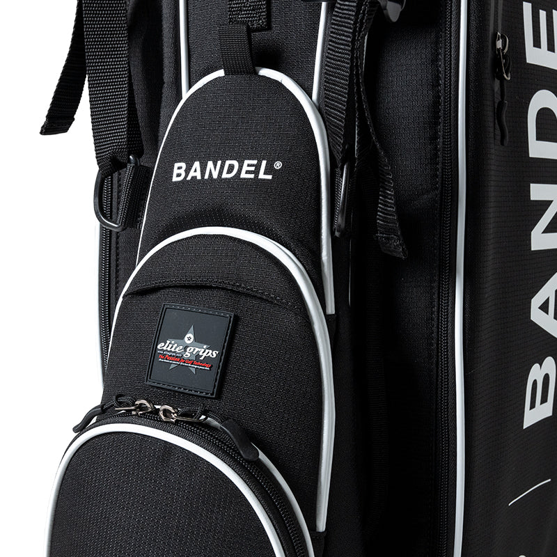 BANDEL × elitegrips D-Type 9.5inch キャディバッグ BGE-6SCB スタンド仕様 軽量 / BLACK