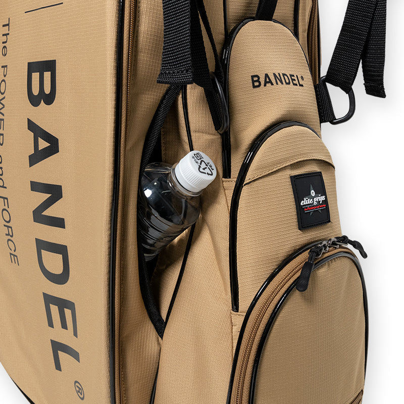 BANDEL × elitegrips D-Type 9.5inch キャディバッグ BGE-6SCB スタンド仕様 軽量 / BEIGE
