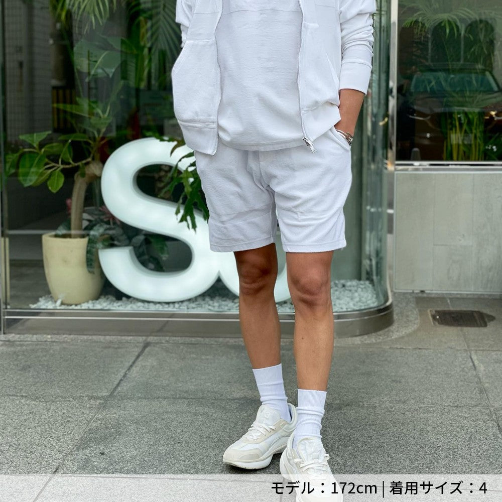 PILE BORDER SHORTS MSEA22S5107-S ショーツ / WHITE